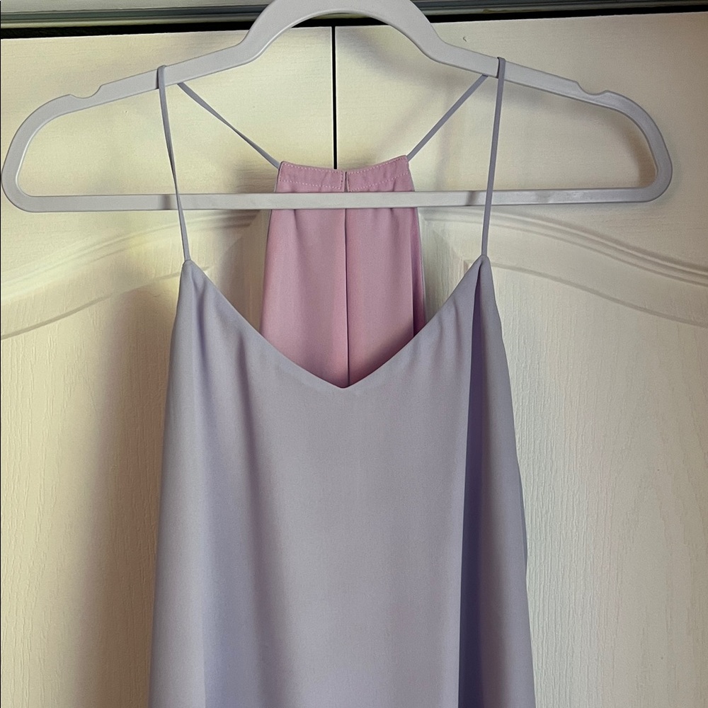 Express Reversible Lavender and Pink Sleeveless Blouse Top - Picture 2 of 5